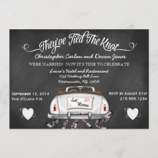 Invitación de poscasamiento de tablero convertible