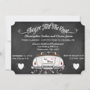 Invitación de posmatrimonio para tablero convertib