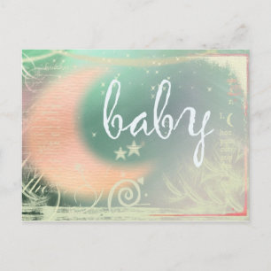 Invitación de postal de Baby Shower
