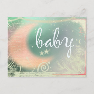 Invitación de postal de Baby Shower