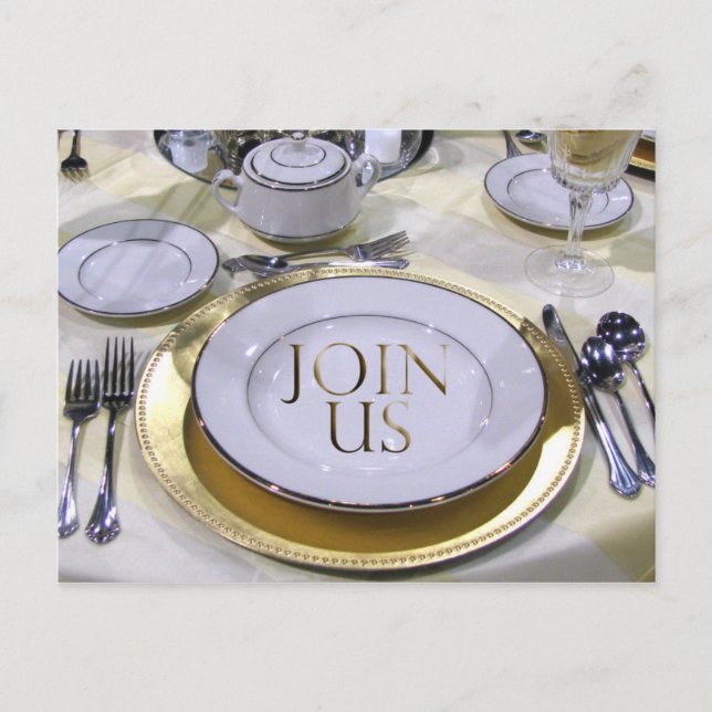 Invitación de postal de evento especial (Anverso)