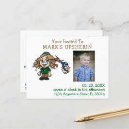 Invitación de postal de Upsherin