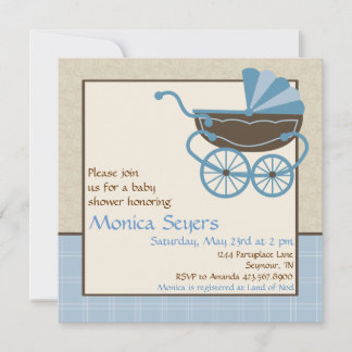 Invitación de Pram Baby Shower