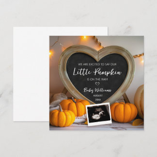 Invitación de preñez de calabaza