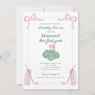 Invitación de primer año de cumpleaños de primer a