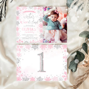 Invitación de primer cumpleaños a Chica de Onederl