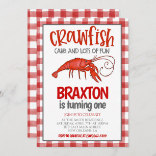 Invitación de primer cumpleaños a la hierba de lan