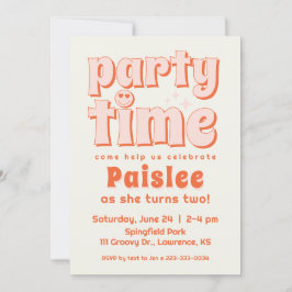 Invitación de primer cumpleaños a la hora del Fies
