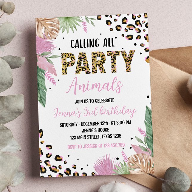 Invitación de primer cumpleaños a la impresión de  (Subido por el creador)