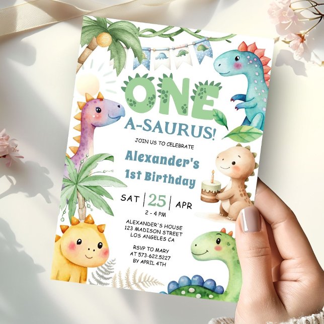 Invitación de primer cumpleaños a un niño de A-Sau (Subido por el creador)