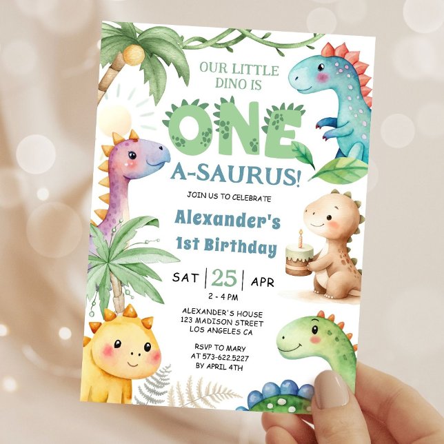 Invitación de primer cumpleaños a un niño de A-Sau (Subido por el creador)