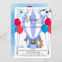 Invitación de primer cumpleaños al mundo de los gl