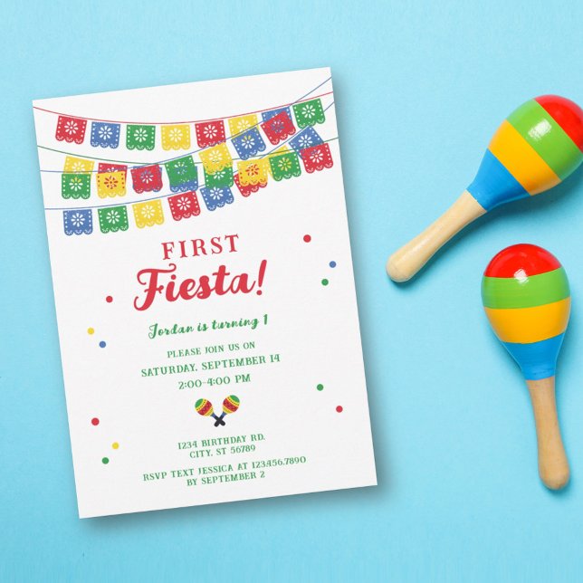 Invitación de primer cumpleaños al tema de la Fies (Subido por el creador)