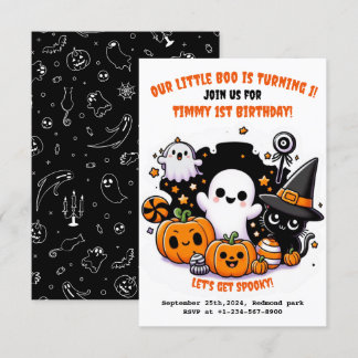 Invitación de primer cumpleaños de Cute Kids Hallo