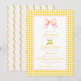 Invitación de primer cumpleaños de Lemonade