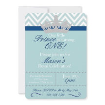 Invitación de primer cumpleaños de Little Prince