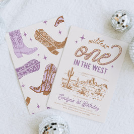 Invitación de primer cumpleaños de Nova Morada