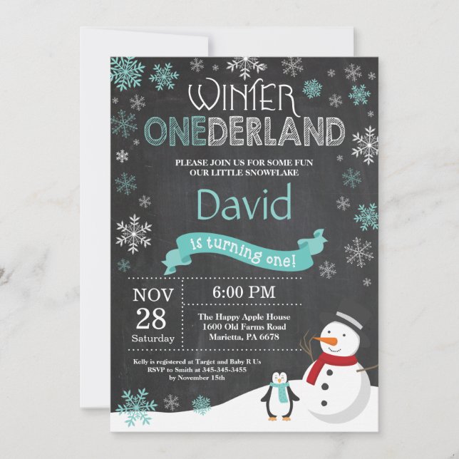 Invitación de primer cumpleaños de Omniéderland (Anverso)