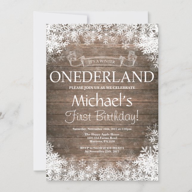 Invitación de primer cumpleaños de Omniéderland (Anverso)