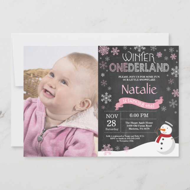 Invitación de primer cumpleaños de Omniéderland (Anverso)