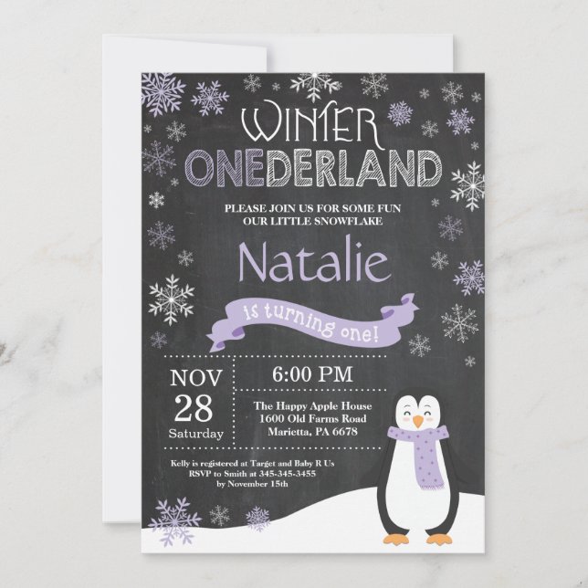 Invitación de primer cumpleaños de Omniéderland (Anverso)