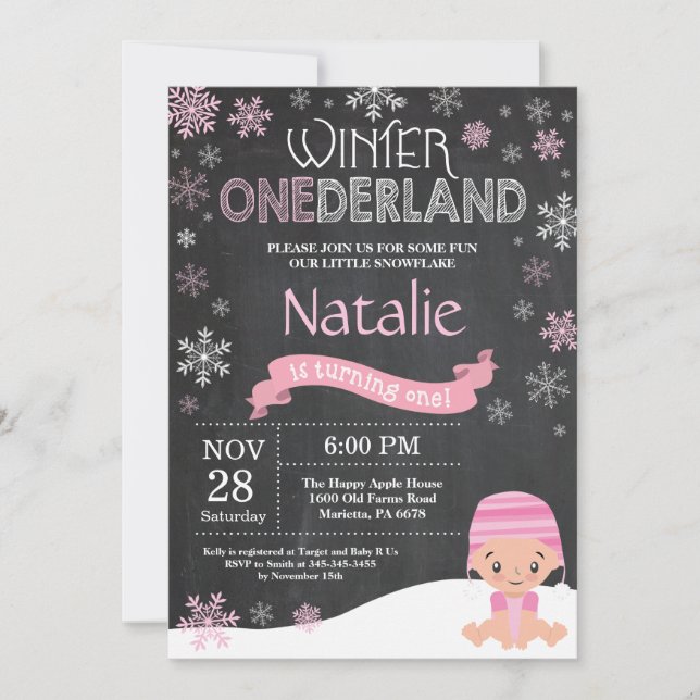 Invitación de primer cumpleaños de Omniéderland (Anverso)