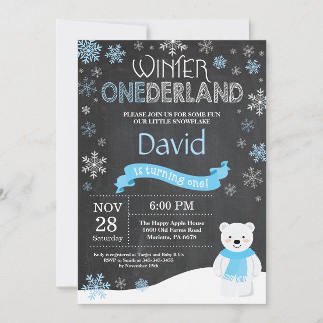 Invitación de primer cumpleaños de Omniéderland (Anverso)