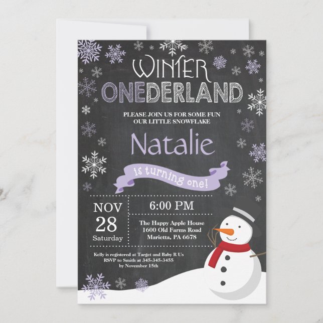Invitación de primer cumpleaños de Omniéderland (Anverso)