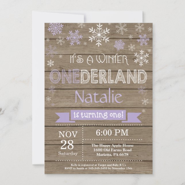 Invitación de primer cumpleaños de Omniéderland en (Anverso)