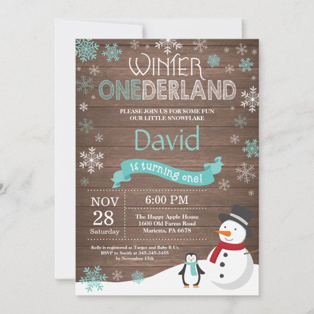 Invitación de primer cumpleaños de Omniéderland en (Anverso)