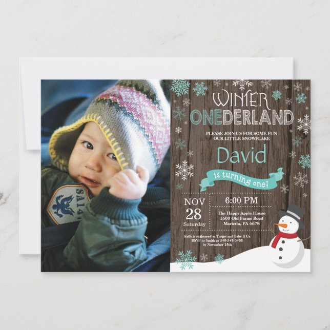 Invitación de primer cumpleaños de Omniéderland en (Anverso)