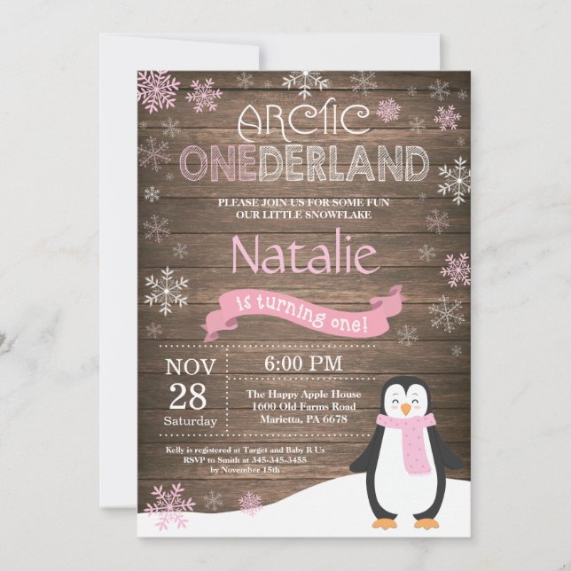 Invitación de primer cumpleaños de Omniéderland en (Anverso)