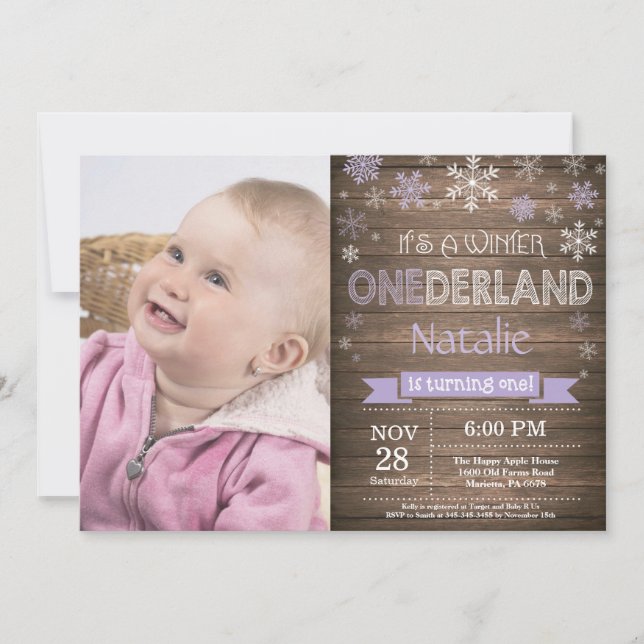 Invitación de primer cumpleaños de Omniéderland en (Anverso)