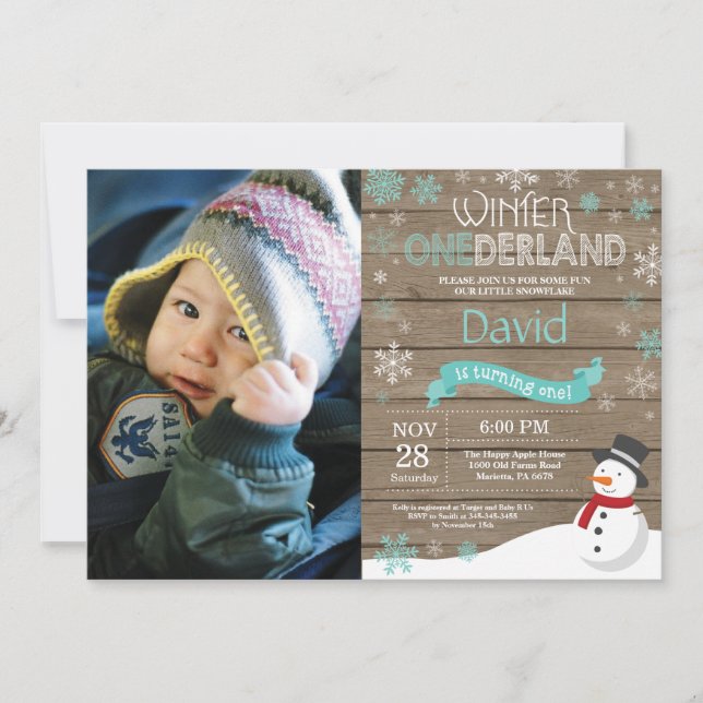 Invitación de primer cumpleaños de Omniéderland en (Anverso)