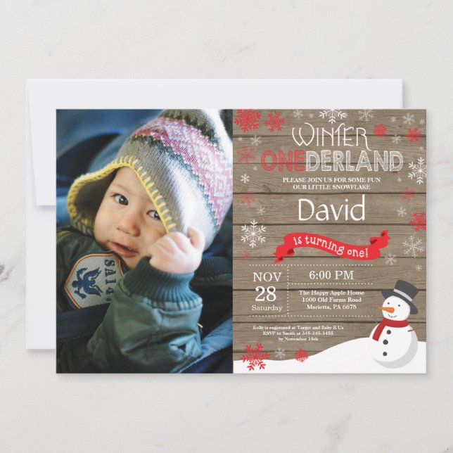 Invitación de primer cumpleaños de Omniéderland en (Anverso)