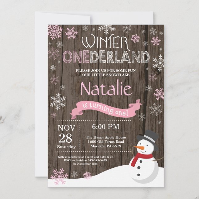 Invitación de primer cumpleaños de Omniéderland en (Anverso)