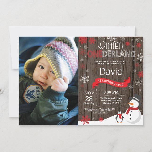 Invitación de primer cumpleaños de Omniéderland en (Anverso)