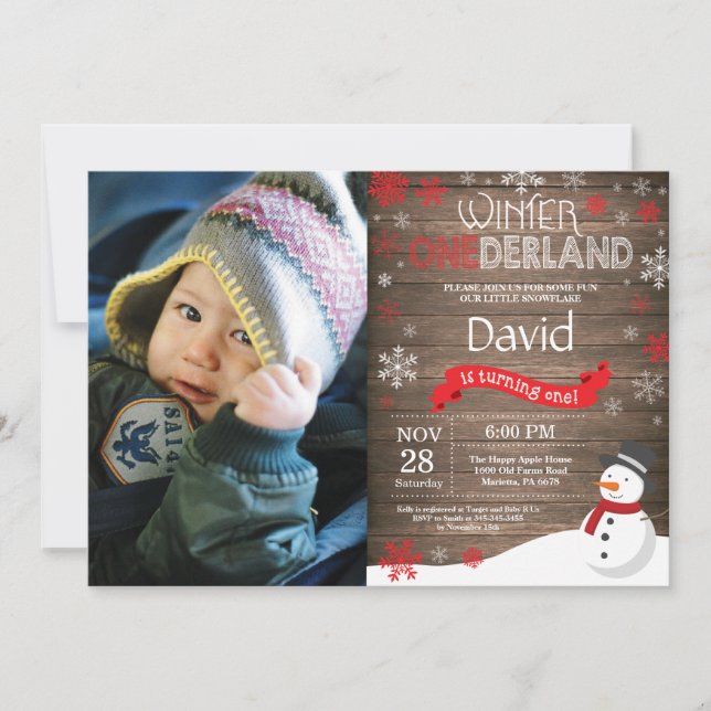 Invitación de primer cumpleaños de Omniéderland en (Anverso)