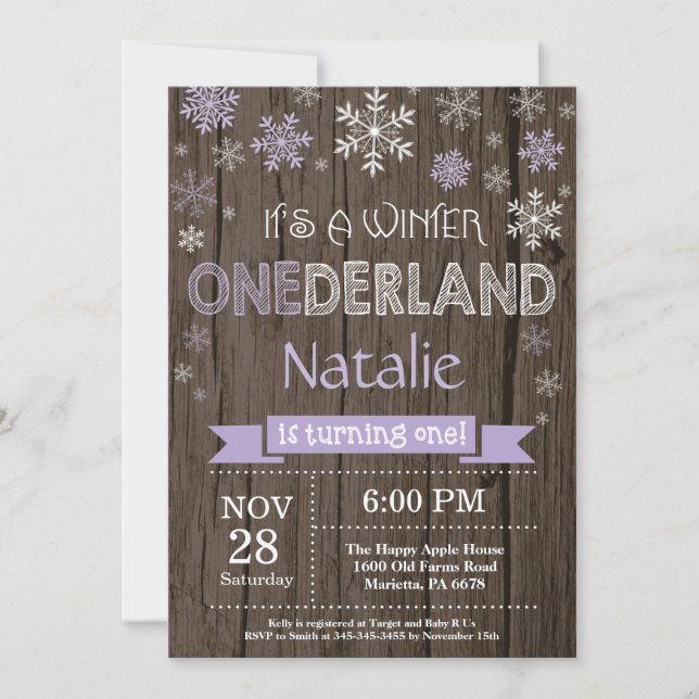 Invitación de primer cumpleaños de Omniéderland en (Anverso)