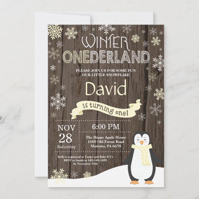 Invitación de primer cumpleaños de Omniéderland en (Anverso)