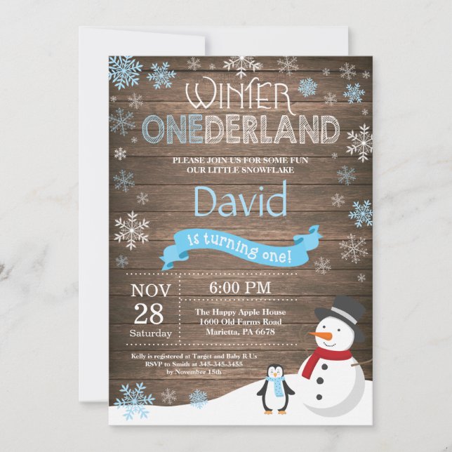 Invitación de primer cumpleaños de Omniéderland en (Anverso)
