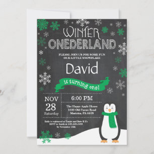 Invitación de primer cumpleaños de Onederland