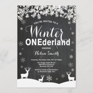 Invitación de primer cumpleaños de Onederland