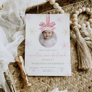 Invitación de primer cumpleaños de Onederland