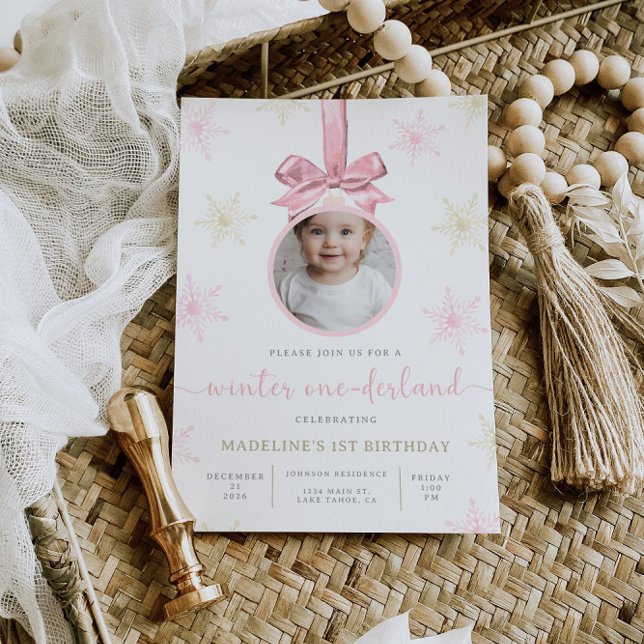 Invitación de primer cumpleaños de Onederland (Subido por el creador)