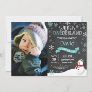 Invitación de primer cumpleaños de Onederland