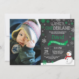 Invitación de primer cumpleaños de Onederland