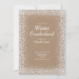 Invitación de primer cumpleaños de Onederland en i