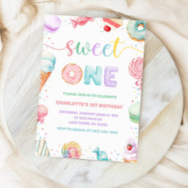 Invitación de primer cumpleaños de Sweet One