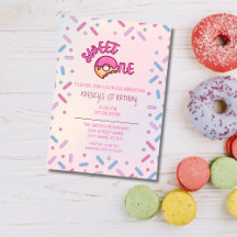 Invitación de primer cumpleaños de Sweet One